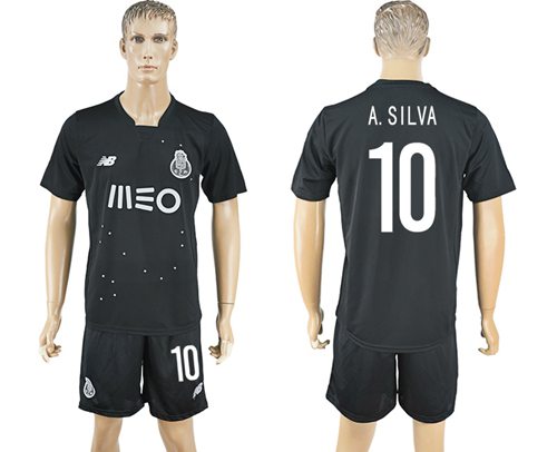 Oporto #10 A.Silva Away Soccer Club Jersey - Click Image to Close
